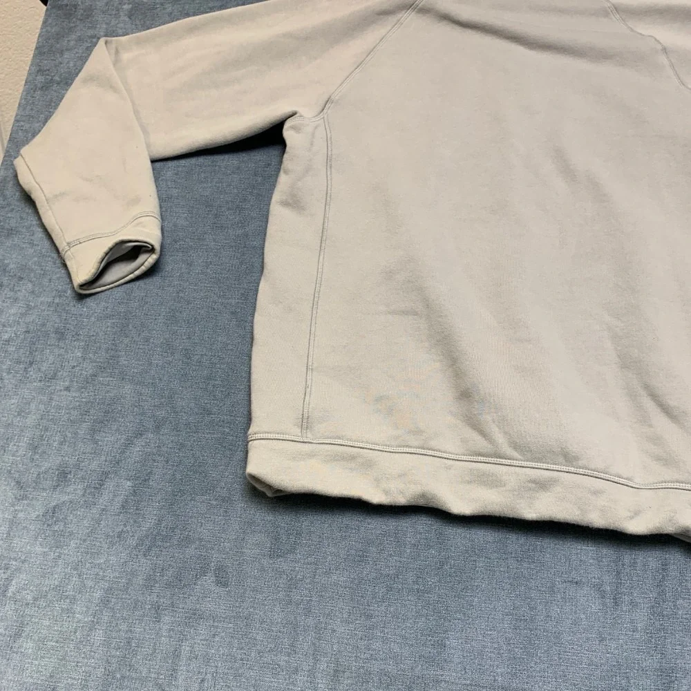 Adidas Hoodie Mens M Gray Kangaroo Pockets Drawstring Raglan Sleeve Winter Warm